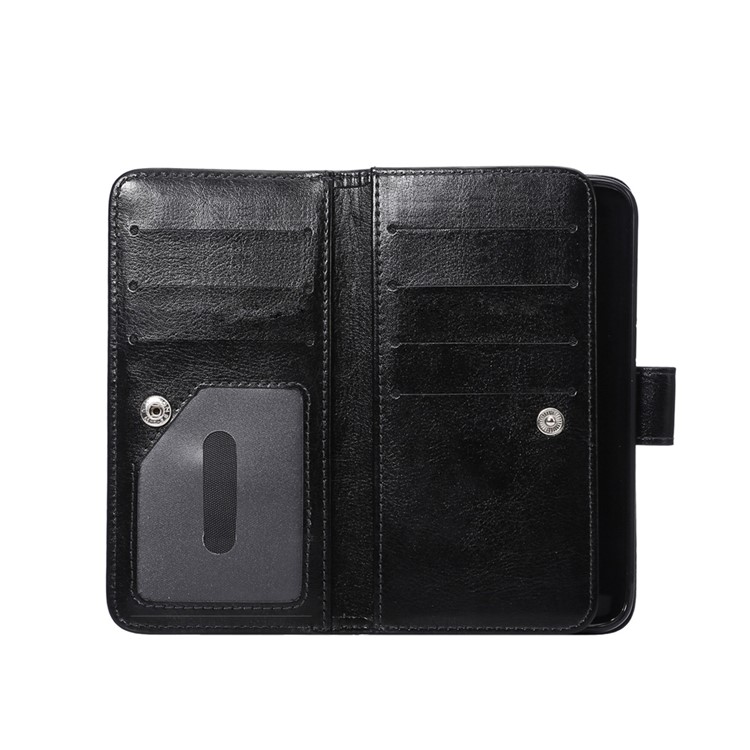 Detachable 7 Card Slots Leather Wallet Case for Samsung Galaxy S7 G930 - Black-5