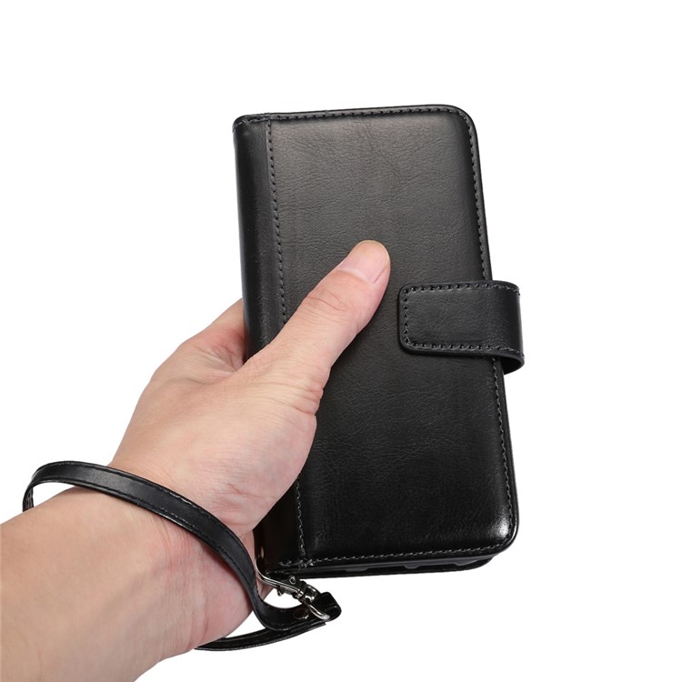 Detachable 9 Card Slots Leather Wallet Case for Samsung Galaxy S7 Edge G935 - Black-11