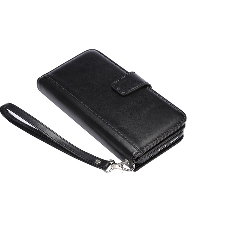 Detachable 9 Card Slots Leather Wallet Case for Samsung Galaxy S7 Edge G935 - Black-12