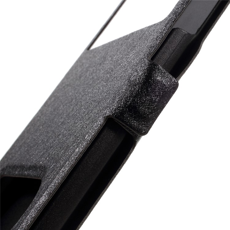 Silk Texture Dual View Window Leather Case for Samsung Galaxy A8 (2016) - Black-9