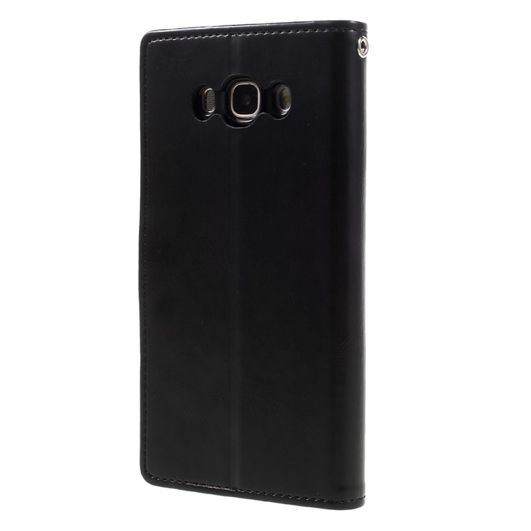MERCURY GOOSPERY Blue Moon Wallet Leather Case for Samsung Galaxy J7 (2016) J710 - Black-2