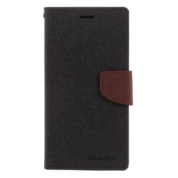 MERCURY GOOSPERY Fancy Diary Leather Case for Samsung Galaxy A8 (2016) A810 - Brown / Black-3