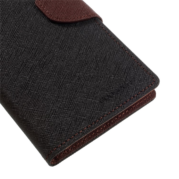 MERCURY GOOSPERY Fancy Diary Leather Case for Samsung Galaxy A8 (2016) A810 - Brown / Black-7