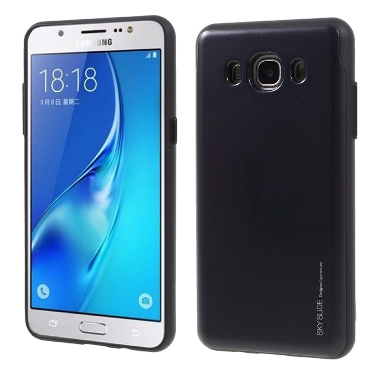 MERCURY GOOSPERY Sky Slide Bumper Case for Samsung Galaxy J5 (2016) J510 PC TPU Hybrid Cover - Black-1