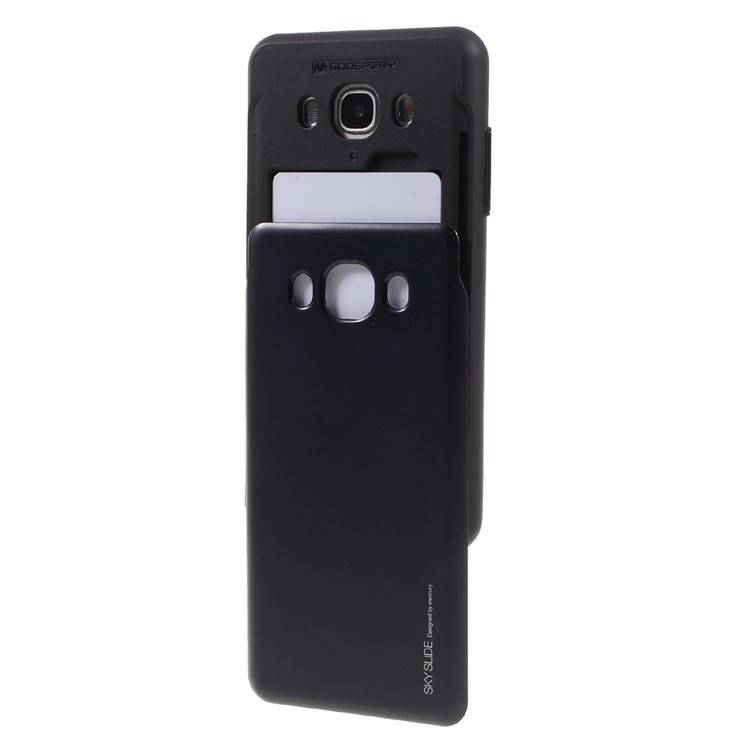 MERCURY GOOSPERY Sky Slide Bumper Case for Samsung Galaxy J5 (2016) J510 PC TPU Hybrid Cover - Black-5