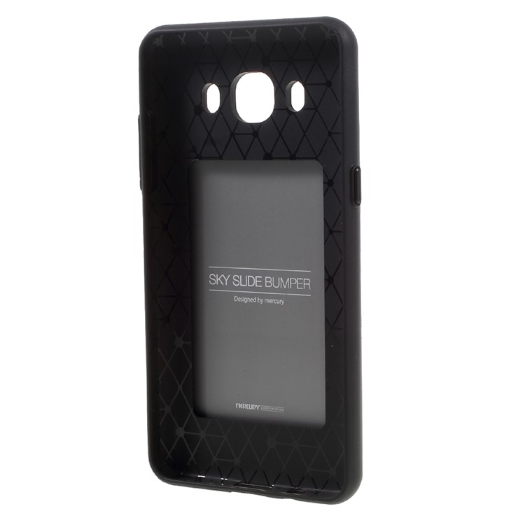 MERCURY GOOSPERY Sky Slide Bumper Case for Samsung Galaxy J5 (2016) J510 PC TPU Hybrid Cover - Black-7