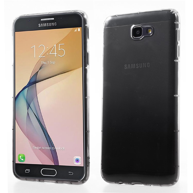 Gradient Color TPU Gel Cover for Samsung Galaxy On7 2016 / J7 Prime - Grey-1