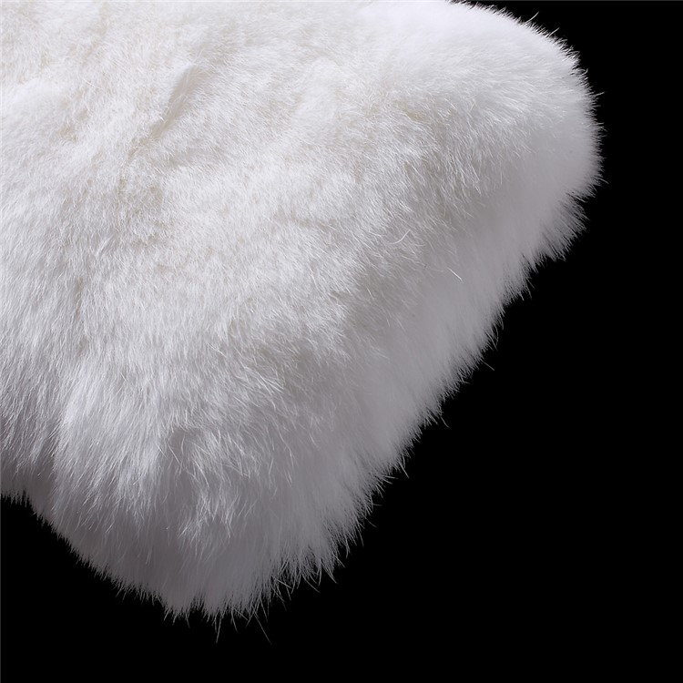 Winter Soft Warm Rabbit Fur Diamante TPU Case for Samsung Galaxy J5 (2016) J510 - White-8