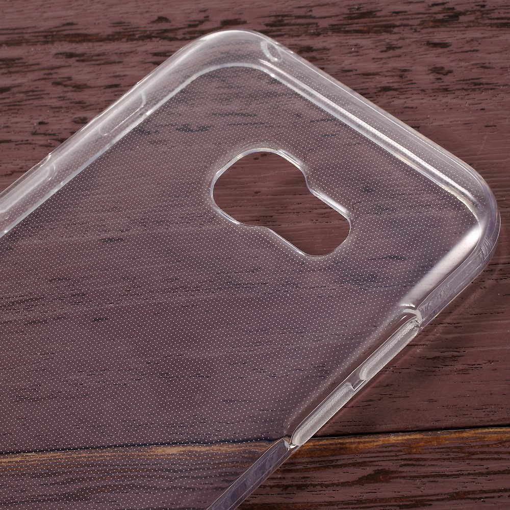 Clear Glossy TPU Gel Case for Samsung Galaxy A3 (2017) Watermark Resistant - Transparent-4