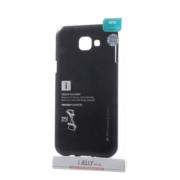 MERCURY GOOSPERY i JELLY TPU Case for Samsung Galaxy A8 (2016) - Black-7