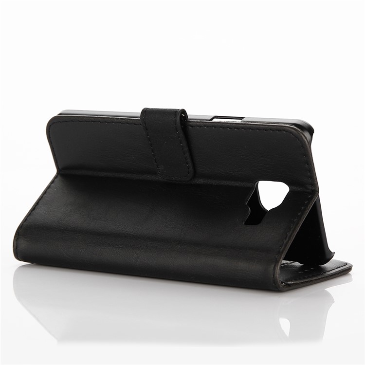 Caixa De Couro De Estilo Retro Caixa De Telefone Celular Para Samsung Galaxy A5 (2017) - Preto-5