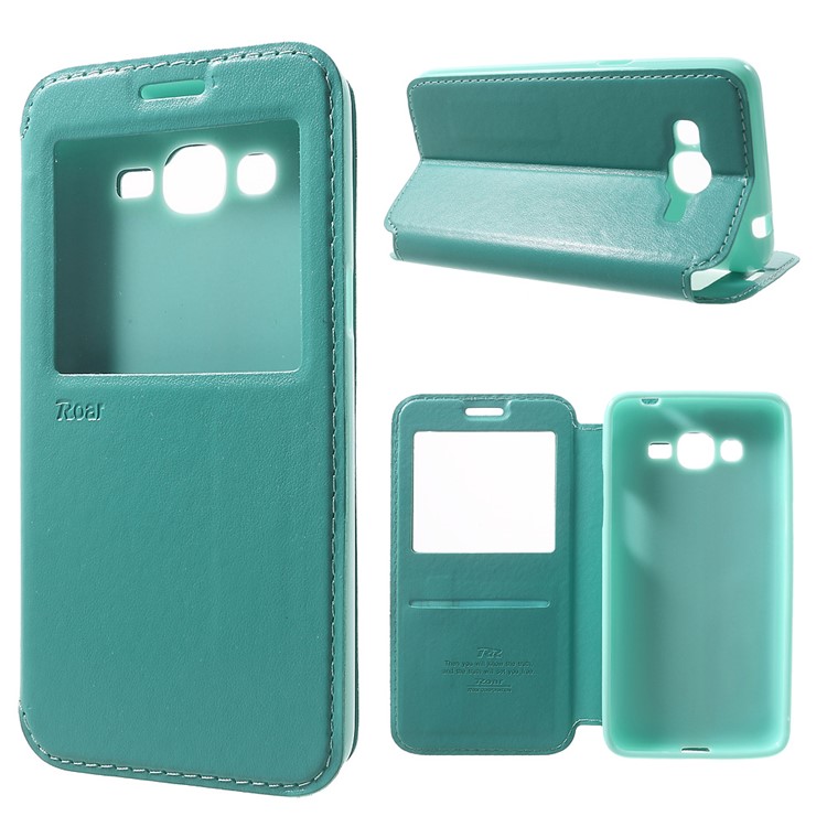 

ROAR KOREA Noble Leather View Folio Case for Samsung Galaxy J2 prime - Baby Blue