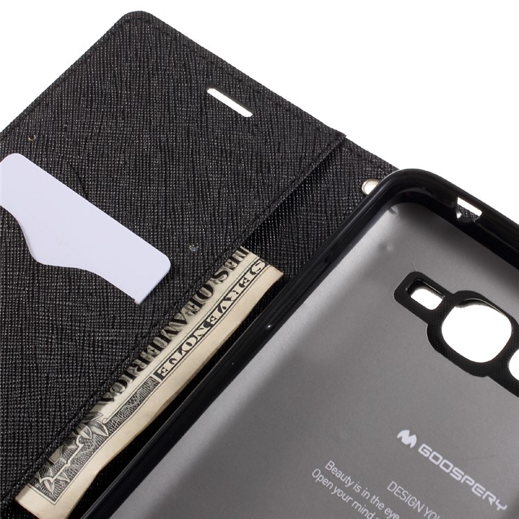 MERCURY GOOSPERY Fancy Diary Leather Case for Samsung Galaxy J2 Prime - Black-10