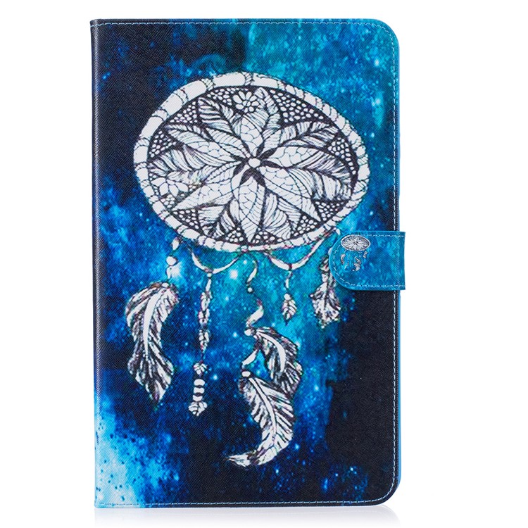 

For Samsung Galaxy Tab A 10.1 (2016) T580 T585 Pattern Printing Wallet Stand Leather Cover - Dream Catcher