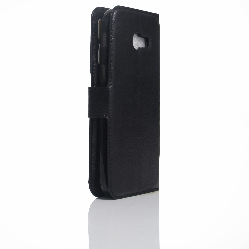 Litchi Grain Leather Wallet Stand Case for Samsung Galaxy A5 (2017) - Black-3