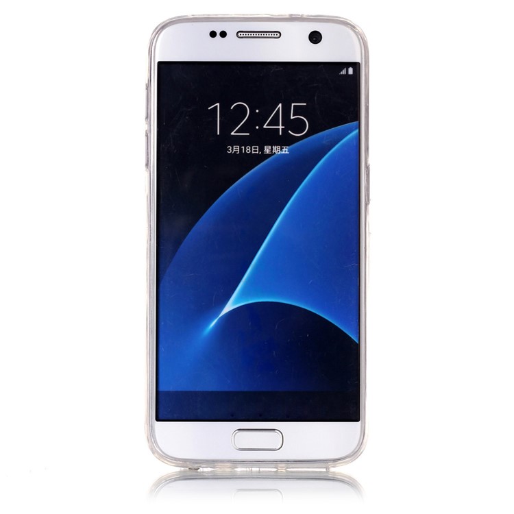 Weicher TPU Telefonkasten Des IMD-Marmormusters Für Samsung-Galaxie S7 G930 - Schwarz-3