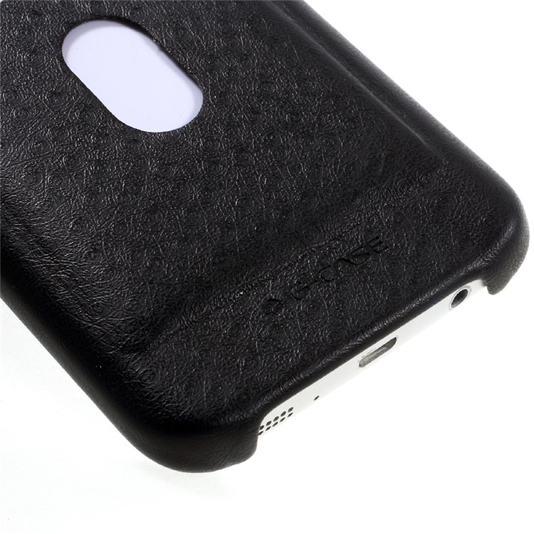 G-CASE Ostrich Texture Leather Coated Hard Phone Case with Card Slot for Samsung Galaxy S7 G930 - Black-6
