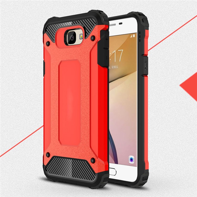 

Защитная Пластиковая Пластина + Комбинированный Корпус TPU Для Samsung J5 Prime / On5 2016 - Красный, Galaxy J5 Prime