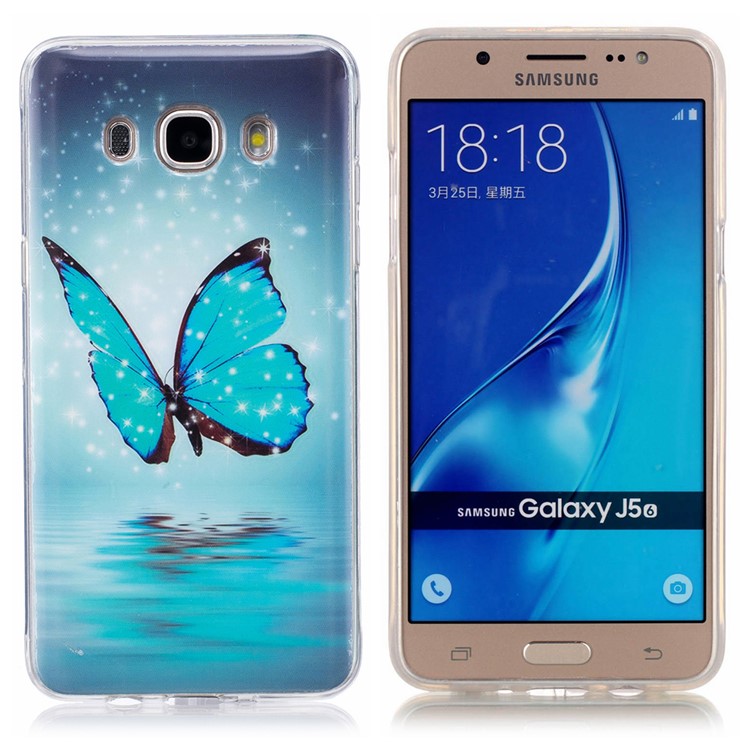 Noctilucent IMD Soft TPU Cell Phone Cover Case for Samsung Galaxy J5 (2016) - Butterfly-2