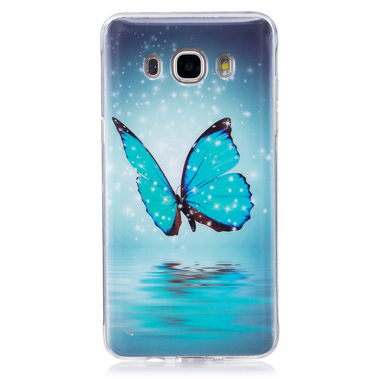 Noctilucent IMD Soft TPU Cell Phone Cover Case for Samsung Galaxy J5 (2016) - Butterfly-3