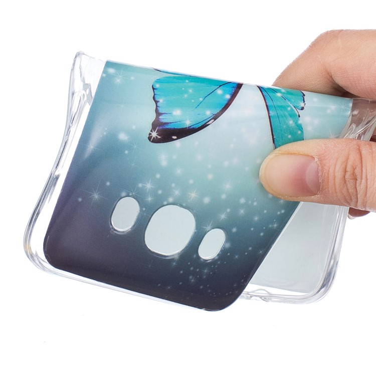 Noctilucent IMD Soft TPU Cell Phone Cover Case for Samsung Galaxy J5 (2016) - Butterfly-6