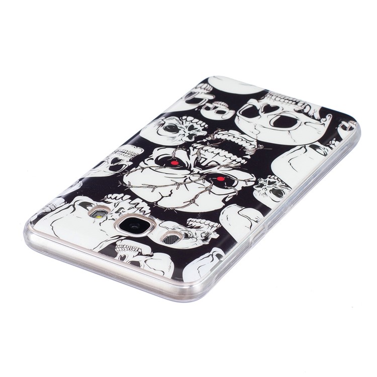 Luminous IMD Soft TPU Case for Samsung Galaxy J7 (2016) - Skulls-5