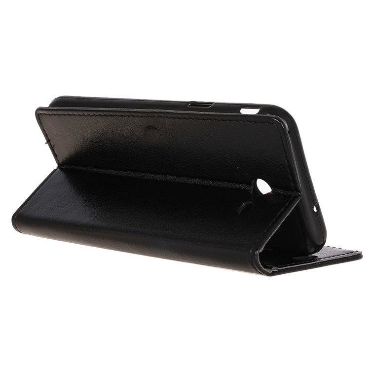 Crazy Horse Wallet Leather Stand Case for Samsung Galaxy J3 Prime - Black-5