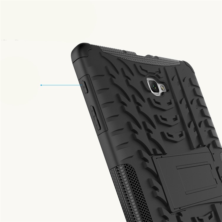 Heavy Duty Rugged Hybrid Cell Phone Case for Samsung Galaxy Tab A 10.1 (2016) with S Pen P580 / P585 - Black-12