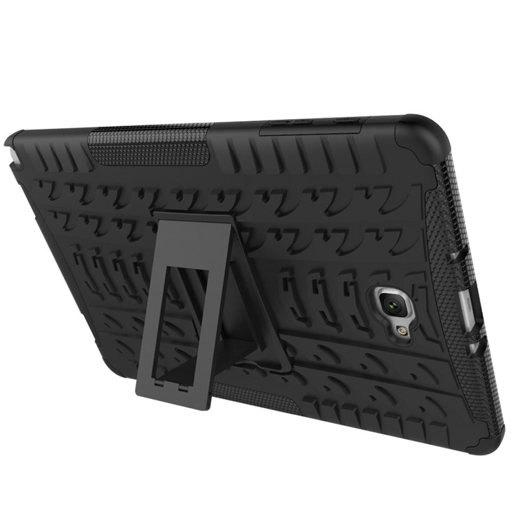 Heavy Duty Rugged Hybrid Cell Phone Case for Samsung Galaxy Tab A 10.1 (2016) with S Pen P580 / P585 - Black-6