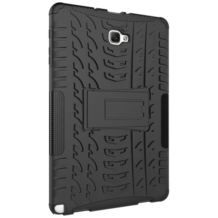 Heavy Duty Rugged Hybrid Cell Phone Case for Samsung Galaxy Tab A 10.1 (2016) with S Pen P580 / P585 - Black-9