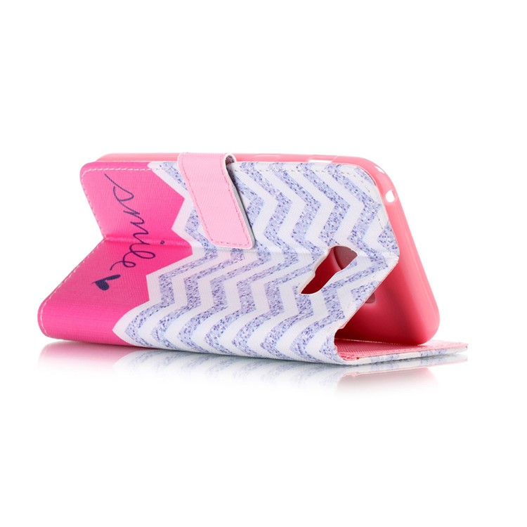 Patterned Leather Wallet Magnetic Case for Samsung Galaxy A5 (2017) - Wave-like Pattern-3