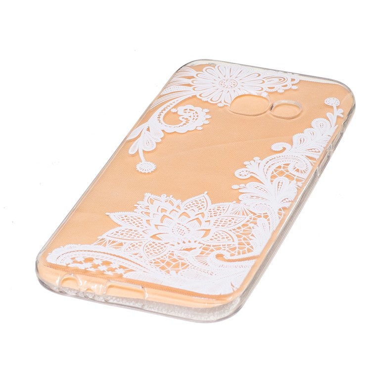 Embossed Soft TPU Phone Case for Samsung Galaxy A3 2017 - Paisley Pattern-2