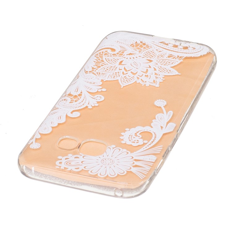 Embossed Soft TPU Phone Case for Samsung Galaxy A3 2017 - Paisley Pattern-3
