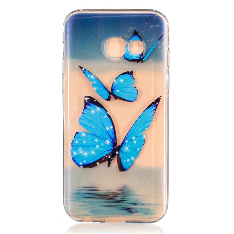 

Embossed Soft TPU Cell Phone Case for Samsung Galaxy A3 2017 - Shiny Butterfly