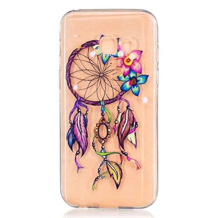 

Embossed Soft TPU Mobile Phone Case for Samsung Galaxy A3 2017 - Flower and Dreamcatcher