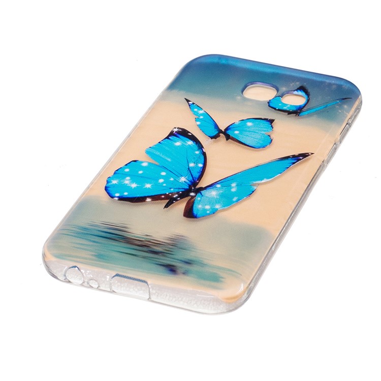 Embossed Soft Phone Case (TPU) for Samsung Galaxy A5 (2017) - Shiny Butterfly-2