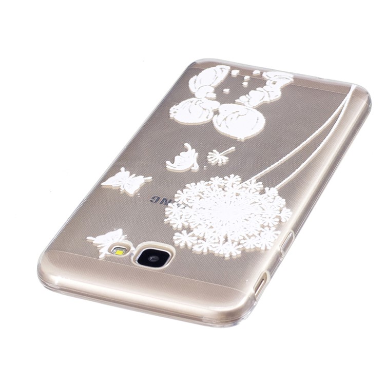Embossed Soft Phone Case (TPU) for Samsung Galaxy J5 Prime /On5 2016 - Sweet Lover and Dandelion-4