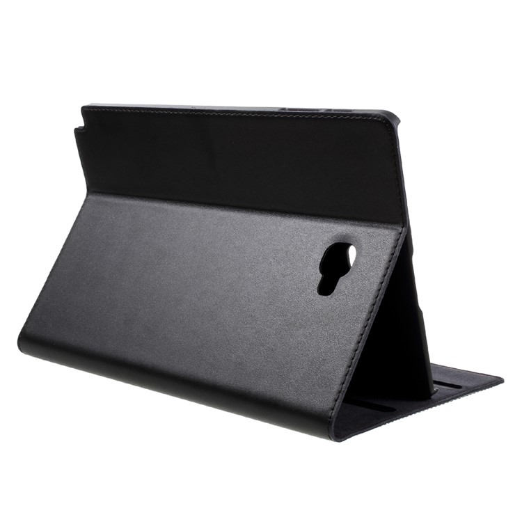 DOORMOON Genuine Leather Smart Case for Samsung Galaxy Tab A 10.1 (2016) with S Pen P580 P585 - Black-6
