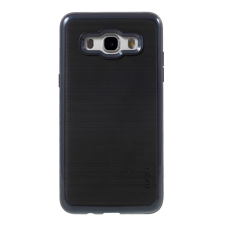 MOFI Brushed Hybrid Mobile Phone Protector Casing (TPU Back + PC Rim) for Samsung Galaxy J5 (2016) - Dark Blue-2
