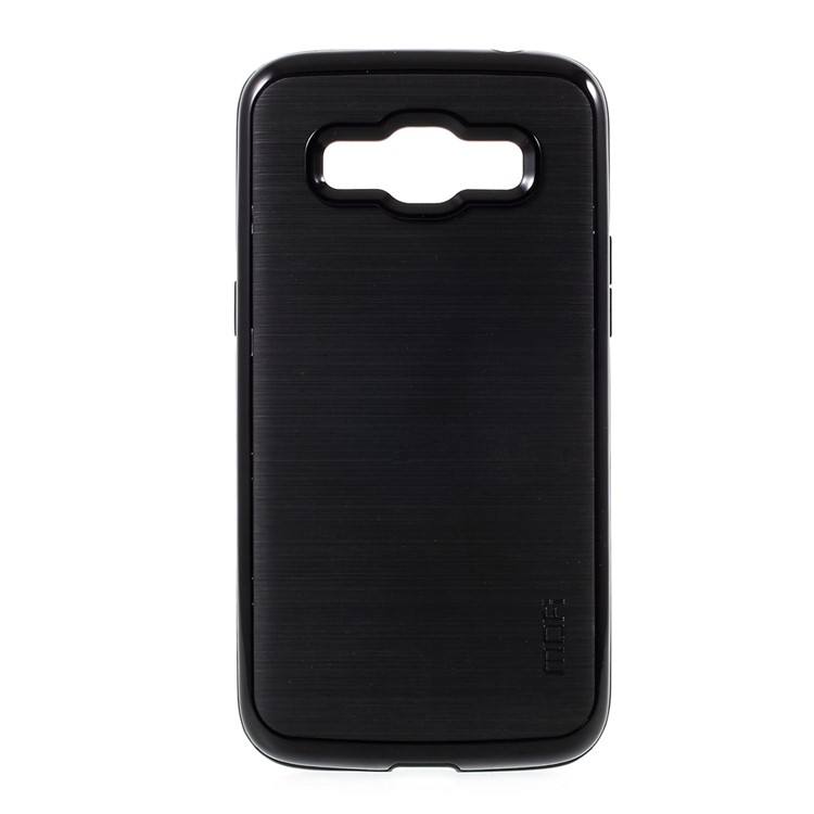 MOFI Brushed Hybrid Phone Case for Samsung Galaxy J2 (2016) / J2 Pro (TPU Back + PC Rim) - Black-2