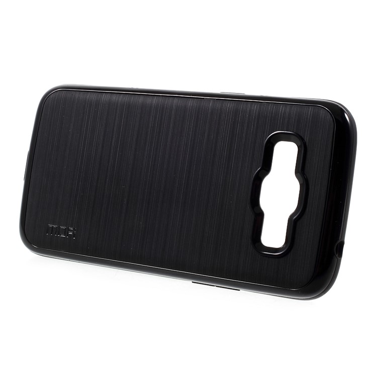 MOFI Brushed Hybrid Phone Case for Samsung Galaxy J2 (2016) / J2 Pro (TPU Back + PC Rim) - Black-3