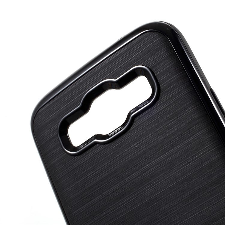 MOFI Brushed Hybrid Phone Case for Samsung Galaxy J2 (2016) / J2 Pro (TPU Back + PC Rim) - Black-6
