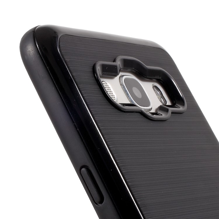 MOFI Brushed Hybrid Case for Samsung Galaxy J7 (2016) SM-J710 (TPU Back + PC Rim) - Black-5