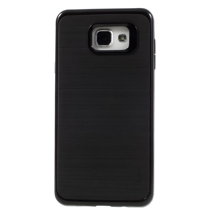 MOFI Brushed TPU Back + PC Rim Hybrid Case for Samsung Galaxy A7 SM-A710F (2016) - Black-2