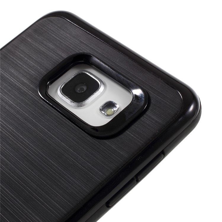 MOFI Brushed TPU Back + PC Rim Hybrid Case for Samsung Galaxy A7 SM-A710F (2016) - Black-3