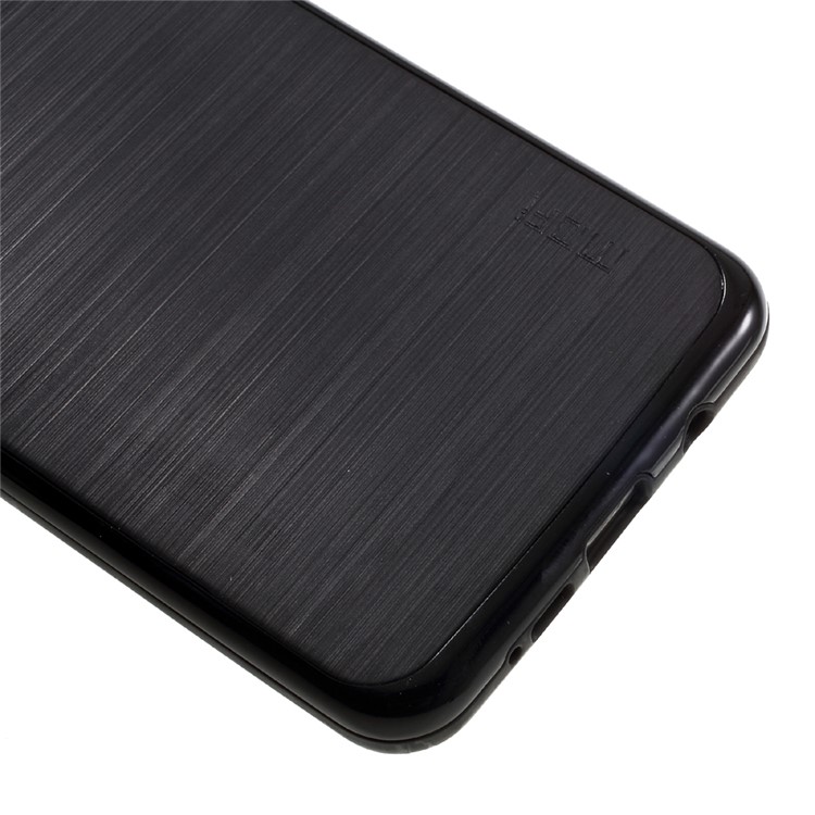 MOFI Brushed TPU Back + PC Rim Hybrid Case for Samsung Galaxy A7 SM-A710F (2016) - Black-4