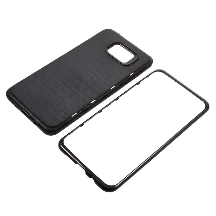 MOFI Brushed TPU Back + PC Rim Hybrid Case for Samsung Galaxy A7 SM-A710F (2016) - Black-6