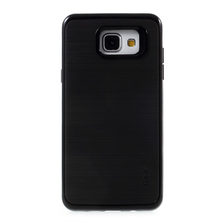 MOFI Brushed Hybrid Shell Case for Samsung Galaxy A5 SM-A510F (2016) (TPU Back + PC Rim) - Black-2