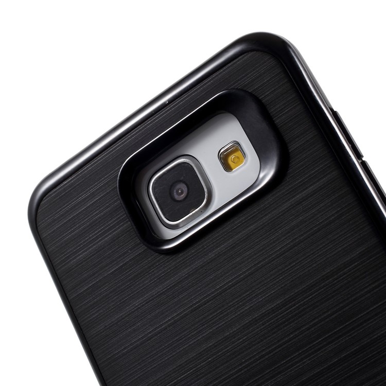 MOFI Brushed Hybrid Shell Case for Samsung Galaxy A5 SM-A510F (2016) (TPU Back + PC Rim) - Black-4