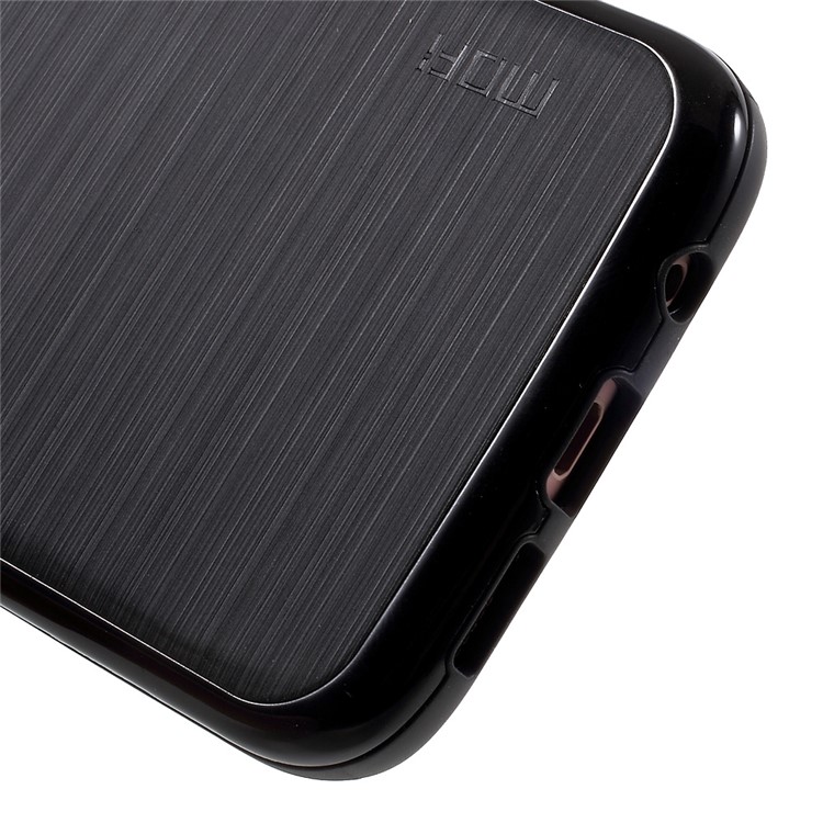 MOFI Brushed Hybrid Case for Samsung Galaxy S7 edge SM-G935 (TPU Back + PC Rim) - Black-7